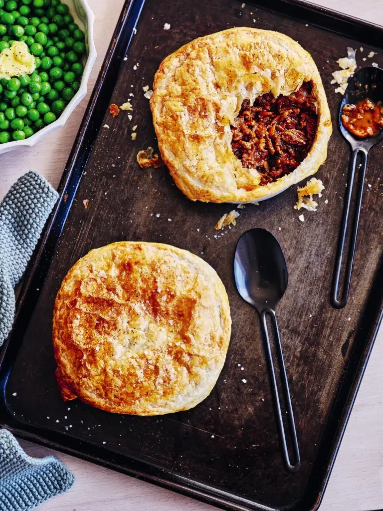 Golden Beef Pot Pies