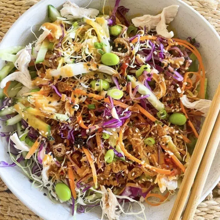 Chicken Salad with Creamy Peanut Dressing Recipe