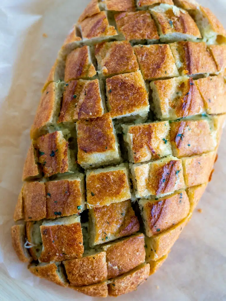 Cheesy Pull Apart Garlic Bread