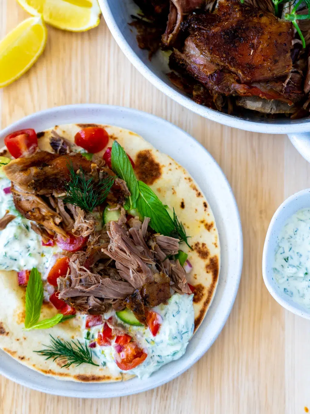 Greek Slow Roasted Lamb Shoulder Tacos 4