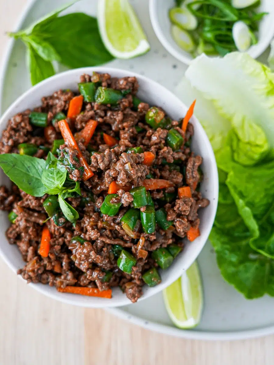Juicy Thai Beef Lettuce Cups