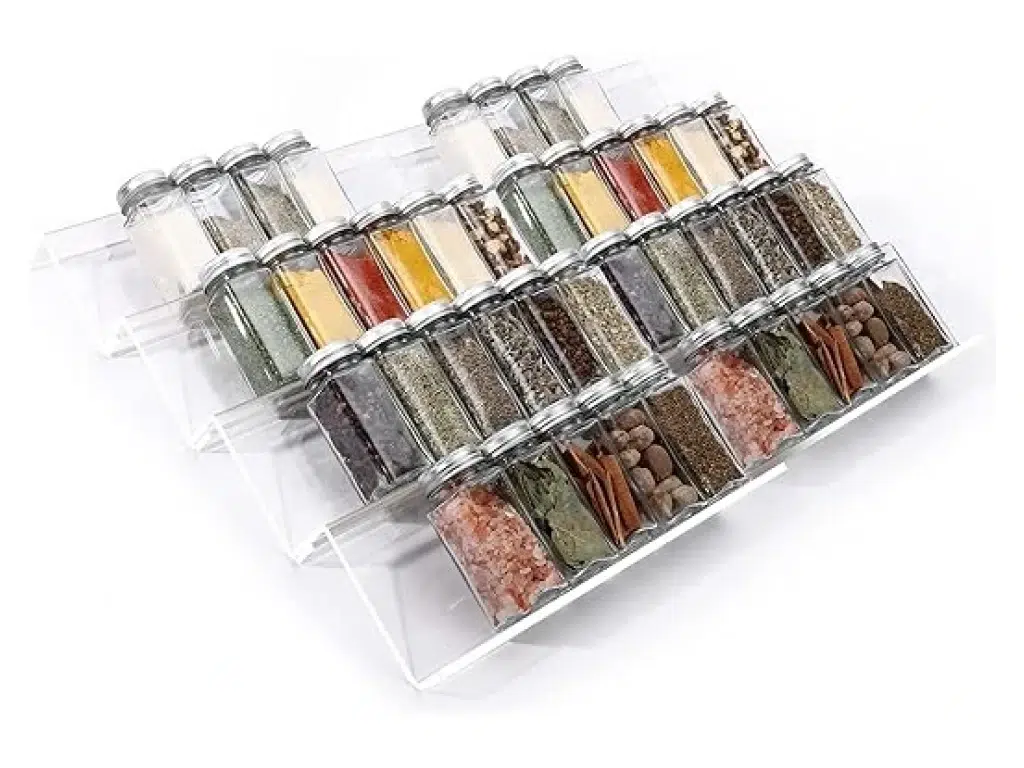 Clear Acrylic Spice Drawer Organiser