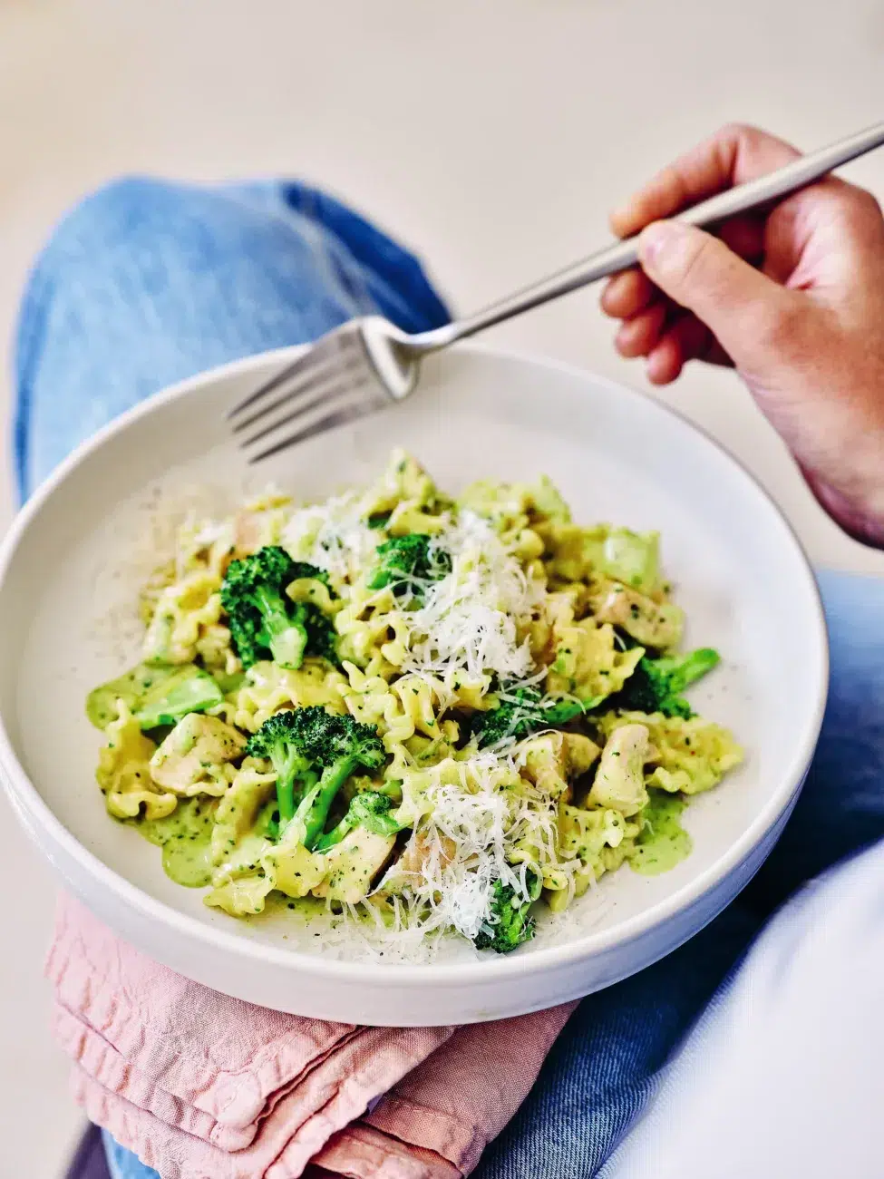 One pan pesto chicken pasta