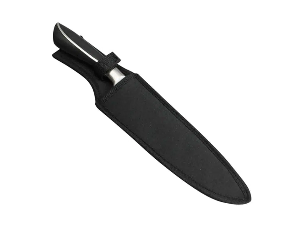 chef’s knife with protective cover
