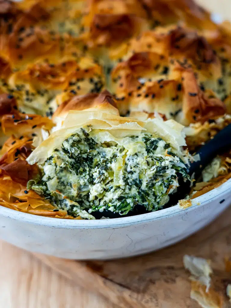 Spanakopita ‘greens’ pie