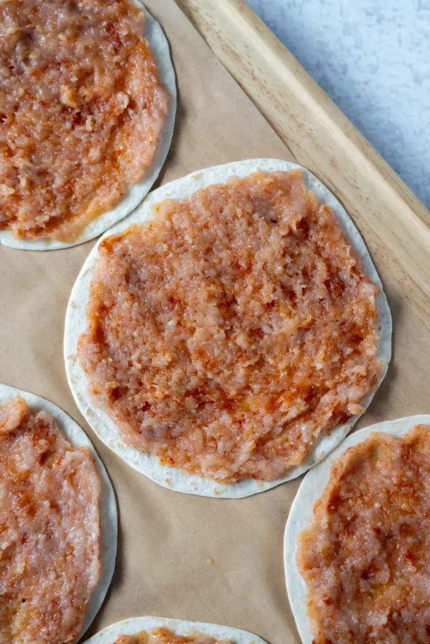 Chicken Caesar Smash Tacos Ready to Cook