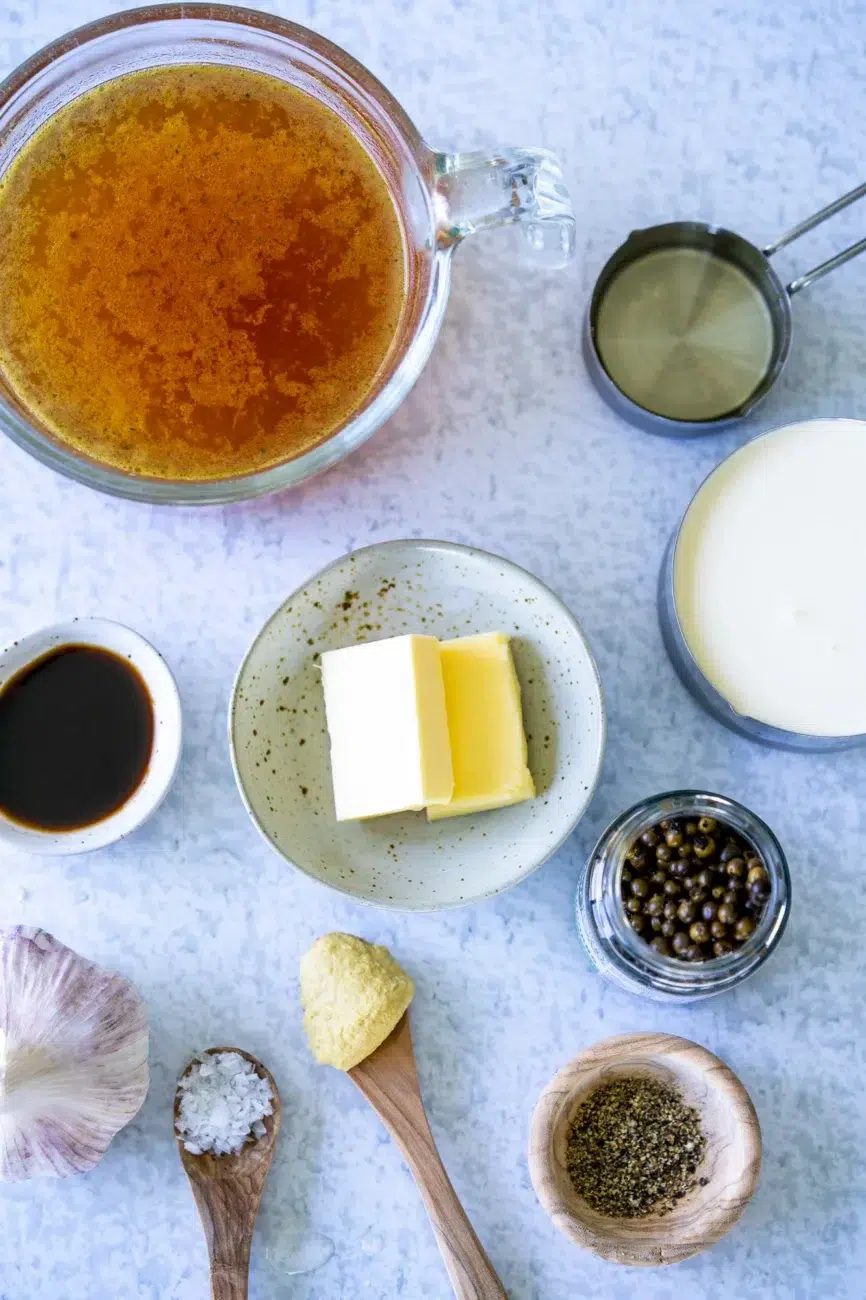 Beef Steak Peppercorn Sauce Ingredients