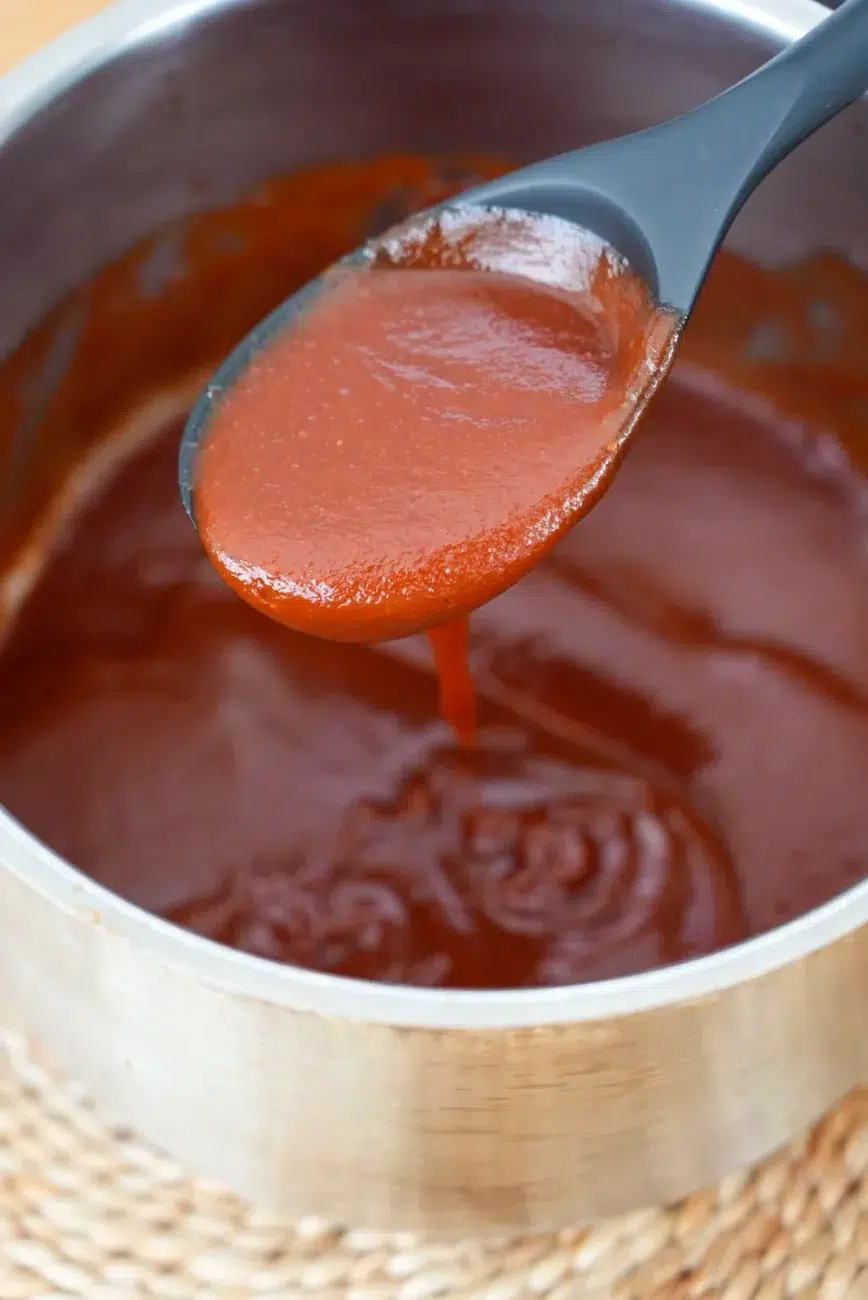 Easy Homemade Barbecue Sauce Recipe Close Up
