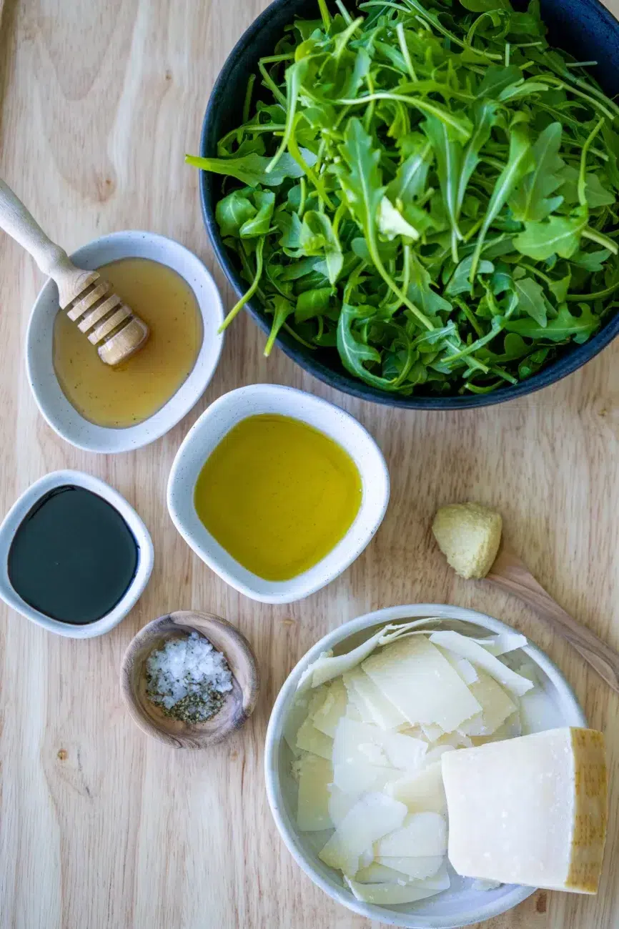 Easy Rocket Parmesan Salad Ingredients