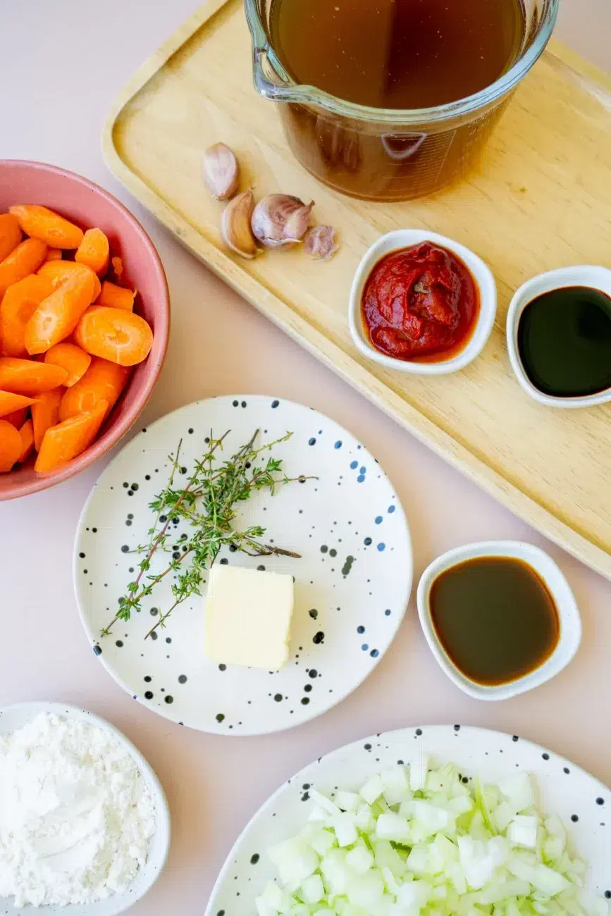 Ingredients for gravy