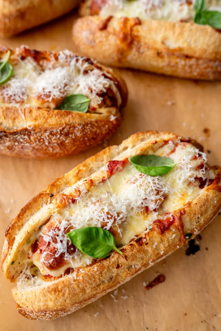 Close-up finished meatball sub